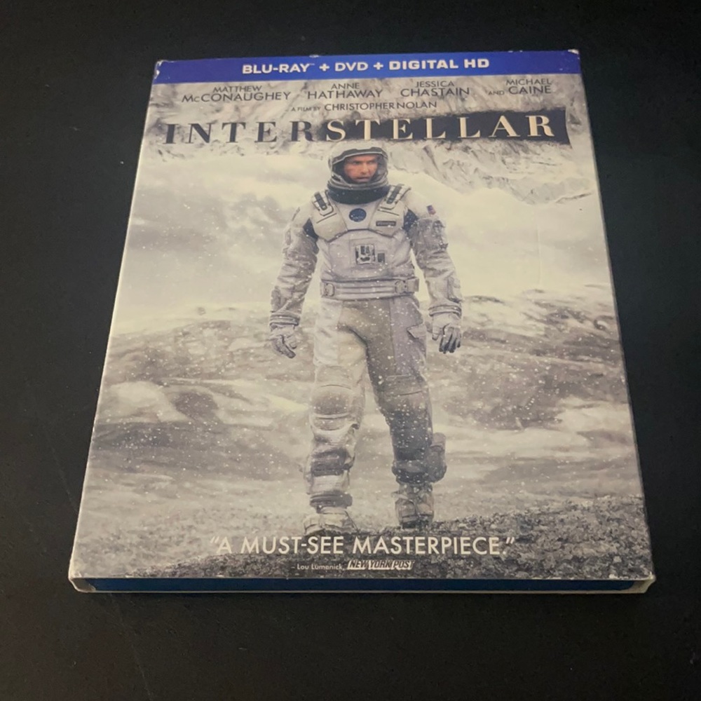Interstellar blu-ray + DVD no digital